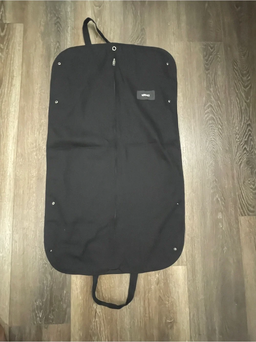 Versace Black Garment Bag Medusa Logo Travel Suit Cover Case 38.5x23